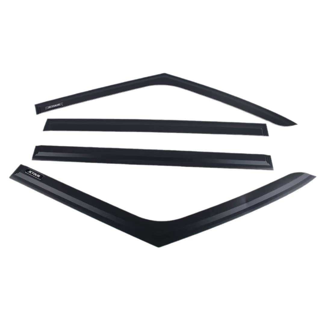 适用于24款捷途旅行者车窗晴雨挡改装配件铝合金车窗雨挡装饰贴片