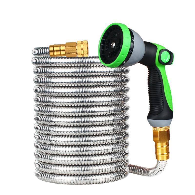 供应201/304不锈钢花园水管水枪洗车水枪园林浇花软管