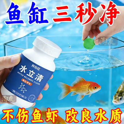 鱼缸净水剂一滴水立清杀菌变清澈