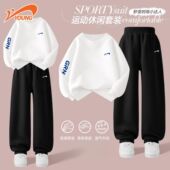 女孩洋气运动服大童裤 贵人鸟童装 男童卫衣2026新款 春季 子 儿童套装