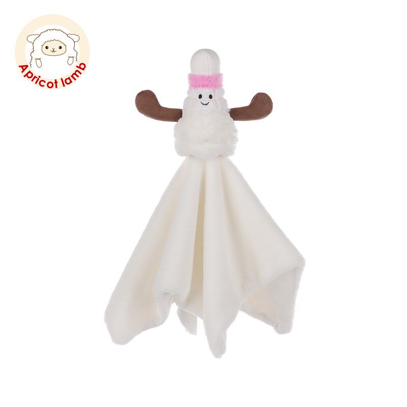 瑞可羊羽毛球安抚巾婴儿可入口宝宝儿童睡眠安抚毛绒玩具安抚玩偶