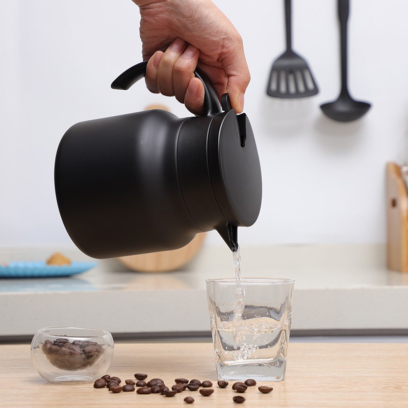 不锈钢双层304保温迷你咖啡壶老白家用保温壶热水焖茶壶礼品