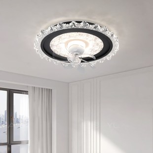 主卧室360度摇头风扇灯全光谱护眼护眼吸顶灯简约现代房间电扇灯