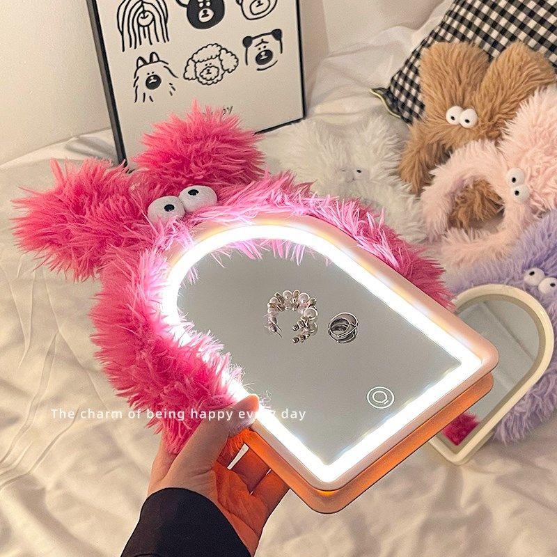 可爱发箍led化妆镜女带灯办公室补妆桌面台式可立学生宿舍小镜子,家庭/个人清洁工具,LED化妆镜,淘宝优惠券,粉丝福利购,淘宝优惠卷