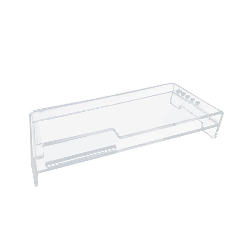 桌面亚克力显示器键盘支架办公室电脑增高架收纳架增高底座置物架