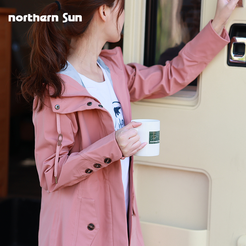 诺思山户外女潮牌三层一体面料春秋薄款单层冲锋风衣柔软耐磨7484