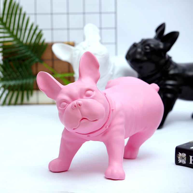 斗牛犬创意法斗招财狗狗模型服装道具静态动物假模特摄影橱窗装饰