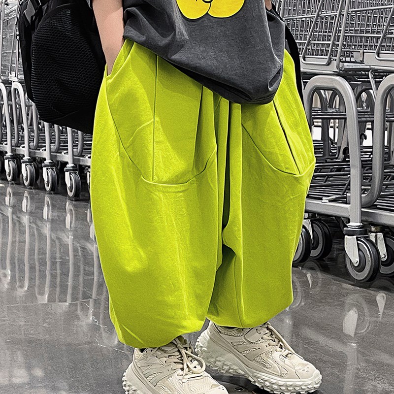 宝多童装男童裤子夏季休闲韩版长裤儿童防蚊裤宽松薄款宝宝夏装潮