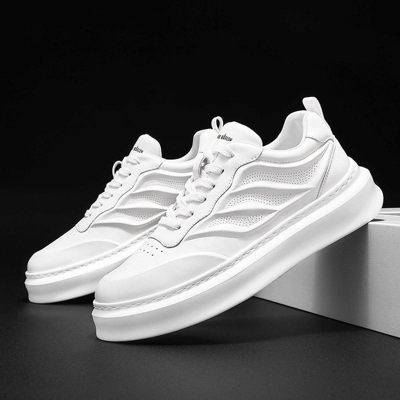 头层牛皮夏季男士小白鞋2024新款百搭潮流透气男鞋休闲时尚板鞋男,流行男鞋,休闲板鞋,淘宝优惠券,粉丝福利购,淘宝优惠卷