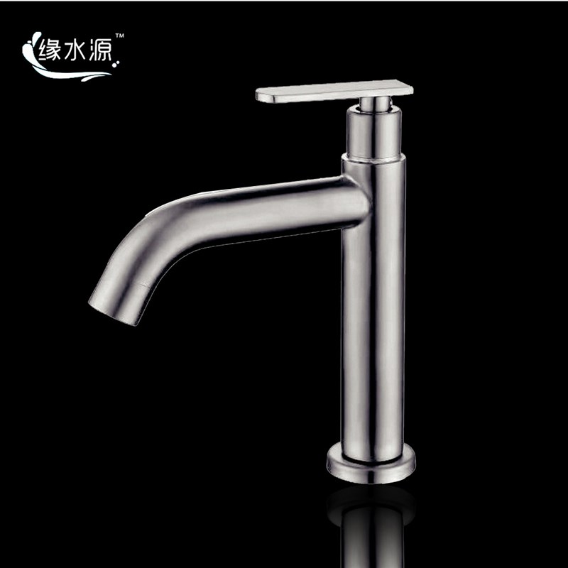 厂家现货304不锈钢水龙头 卫浴洗手间单冷面盆洗手盆龙头拉丝
