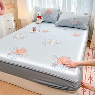 卡通凉感夏季 学生宿舍单人三件套床笠 空调软席子冰丝凉席2025新款