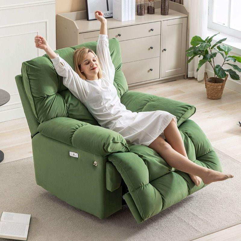 电动单人沙发舱客厅阳台现代简约可躺可睡躺椅电动多功能懒人沙发