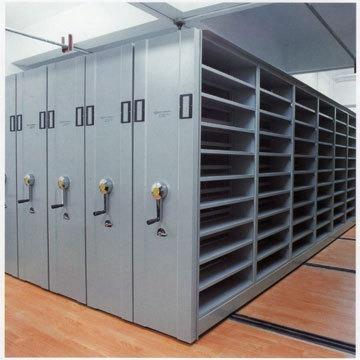 密集架手摇式移动档案柜文件柜资料架钢制轨道密集柜电动智能密集