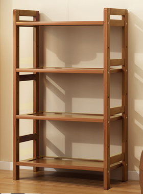 置物架多层厨房多功能货架家用客厅楠竹落地书架储物桌面收纳架子