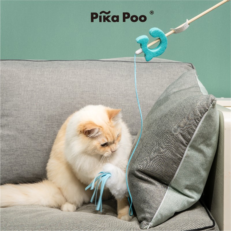 Pika Poo C位出道逗猫棒 猫咪玩具宠物用品 逗猫玩具 互动小玩具