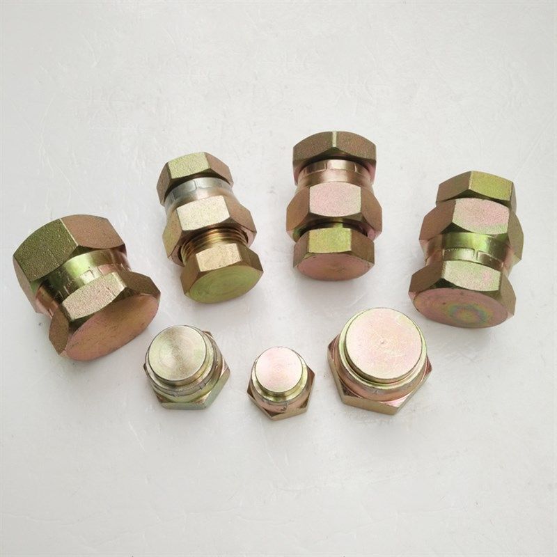 破碎锤油管堵头闷头丝堵内外丝铁接头 挖掘机钩机炮头破碎锤配件,五金/工具,其他机械五金,淘宝优惠券,粉丝福利购,淘宝优惠卷