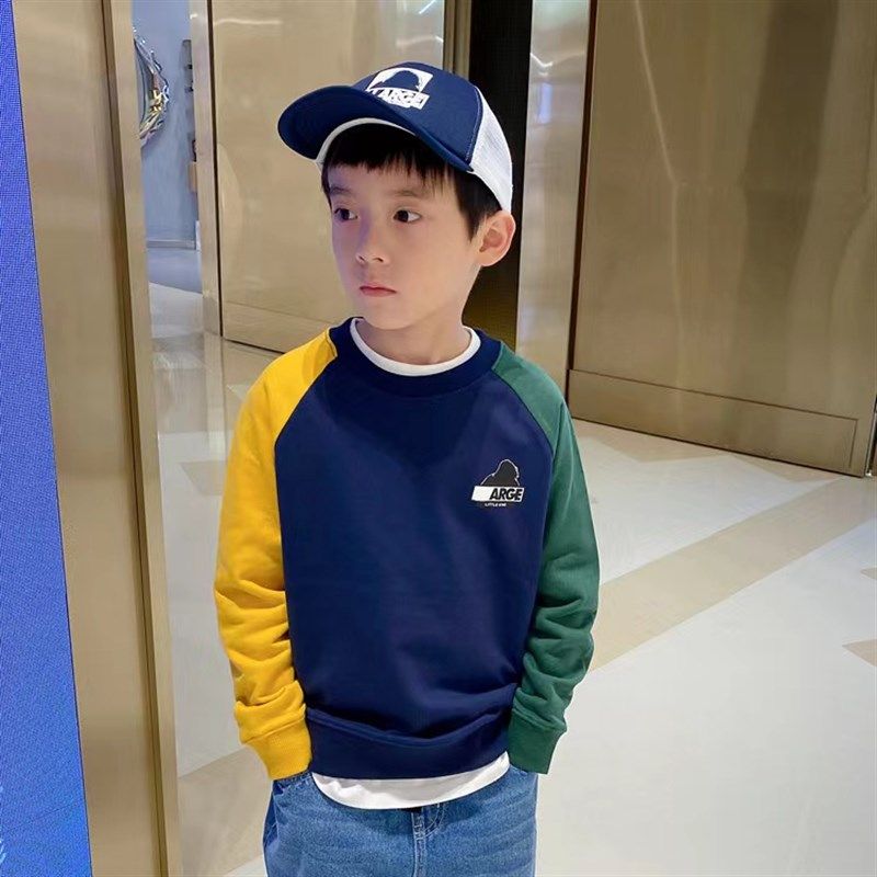 男童上衣学校春秋款中大童休闲百搭纯棉毛圈中性圆领长袖卫衣学生,童装/婴儿装/亲子装,卫衣/绒衫,淘宝优惠券,粉丝福利购,淘宝优惠卷