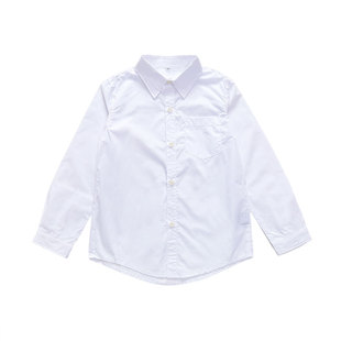 衬衫 白色短袖 儿童衬衣 中小学生男童长袖 斯踏迪学院风校服春秋款