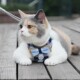 猫咪专用外出牵引绳防挣脱溜猫绳遛猫绳背心式 溜猫链子背带猫绳子