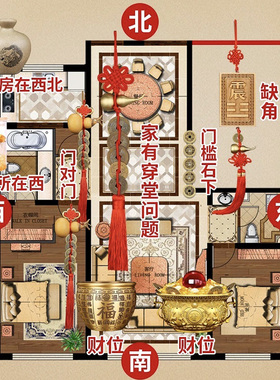 峨眉山五帝钱压门槛进门桃木葫芦铜钱古币门对门挂件吉祥中国结