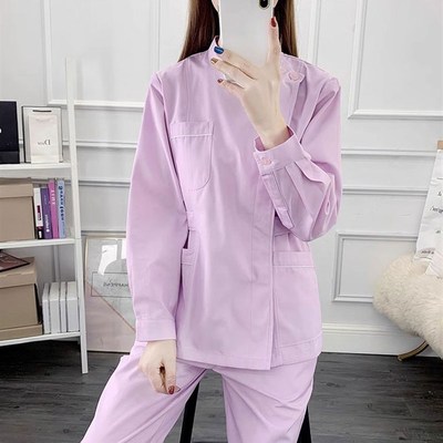 护士服长袖女分体套装短袖口腔医院美容院护理护工月嫂家政工作服