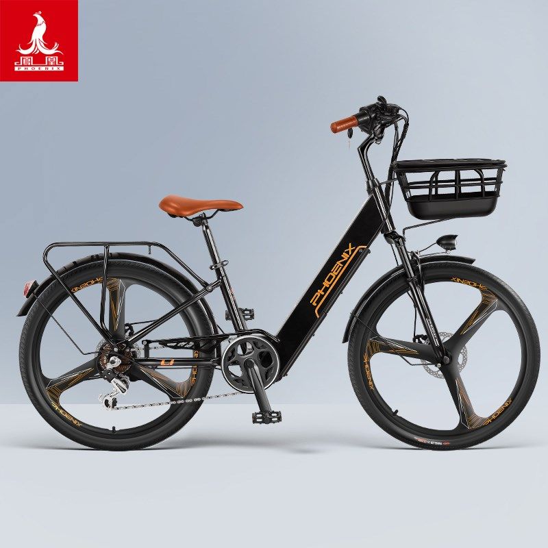【新品】凤凰锂电池电动自行车男女士电动车助力小型新国标电单车