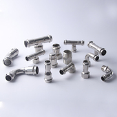 304薄壁不锈钢双卡压式 检修直通水管维修管道配件 管件可调直接