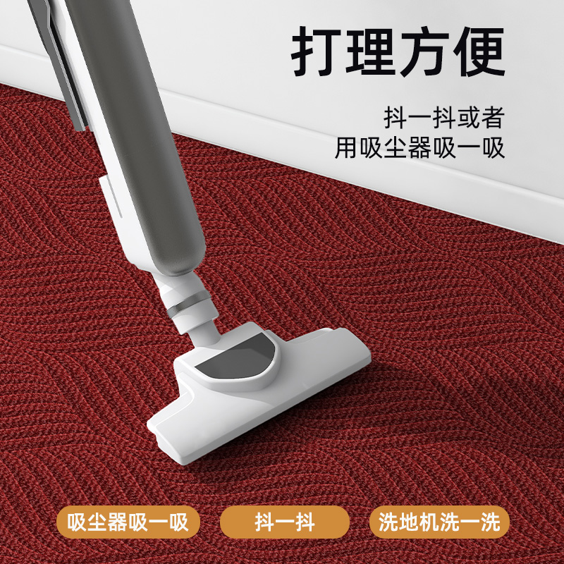 入户门地垫门口进门家用红色喜庆耐脏加厚地毯高级感门垫入门脚垫