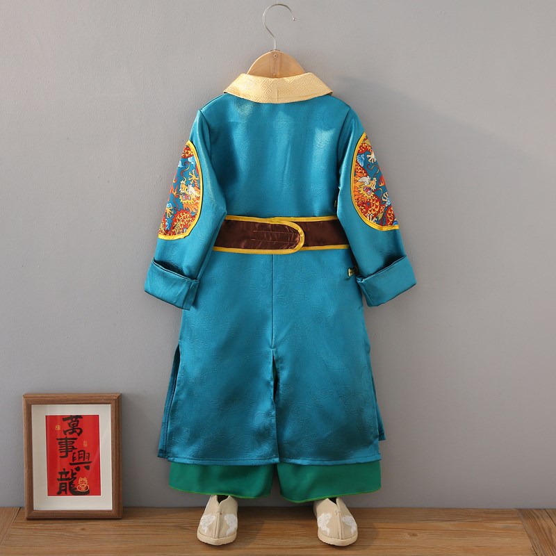 儿童古装汉服阿哥影视装清朝满族贝勒太子男孩唐装拍照宫廷演出服