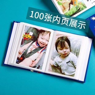 相册本家庭大容量插页式5寸相册单页式6寸100张200张老照片存放收