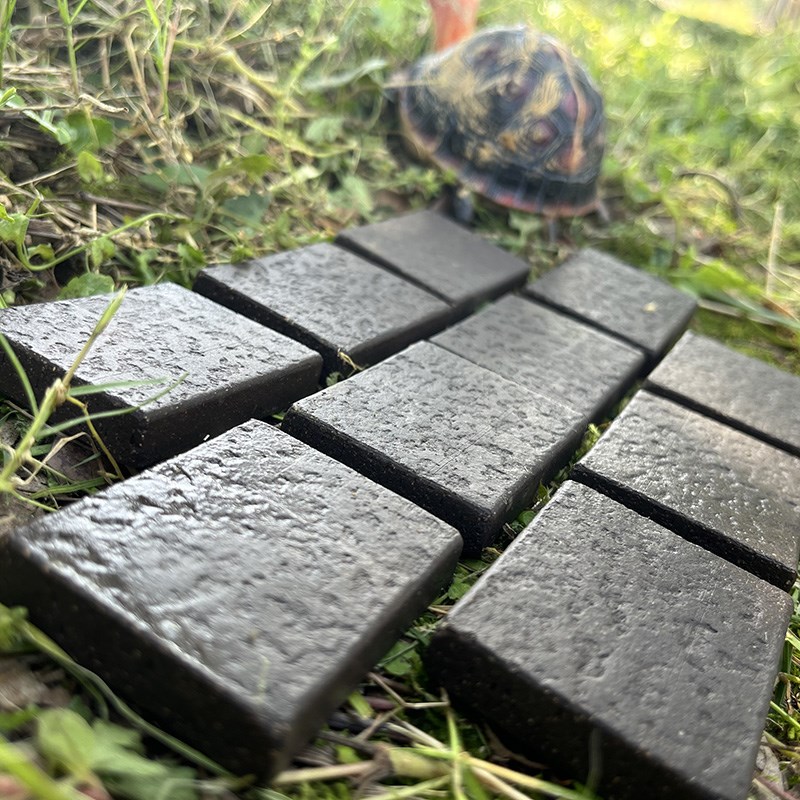 黄缘龟专用小砖吸水保湿紫砂粗陶手工砖垫材半水龟缸龟箱装饰青砖