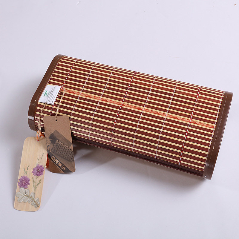 安语馨竹褐边5+1空心枕头学生保健记忆空心枕汗蒸房专用枕头夏天