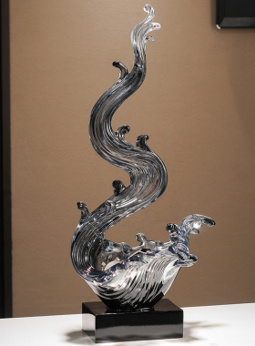 玄关风生水起钥匙收纳龙年摆件轻奢家居客厅高挡电视柜装饰办公室