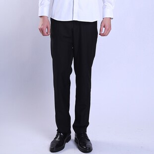新款奔驰4S店黑色男士西裤修身销售前台工装奥迪工作服职业男长裤