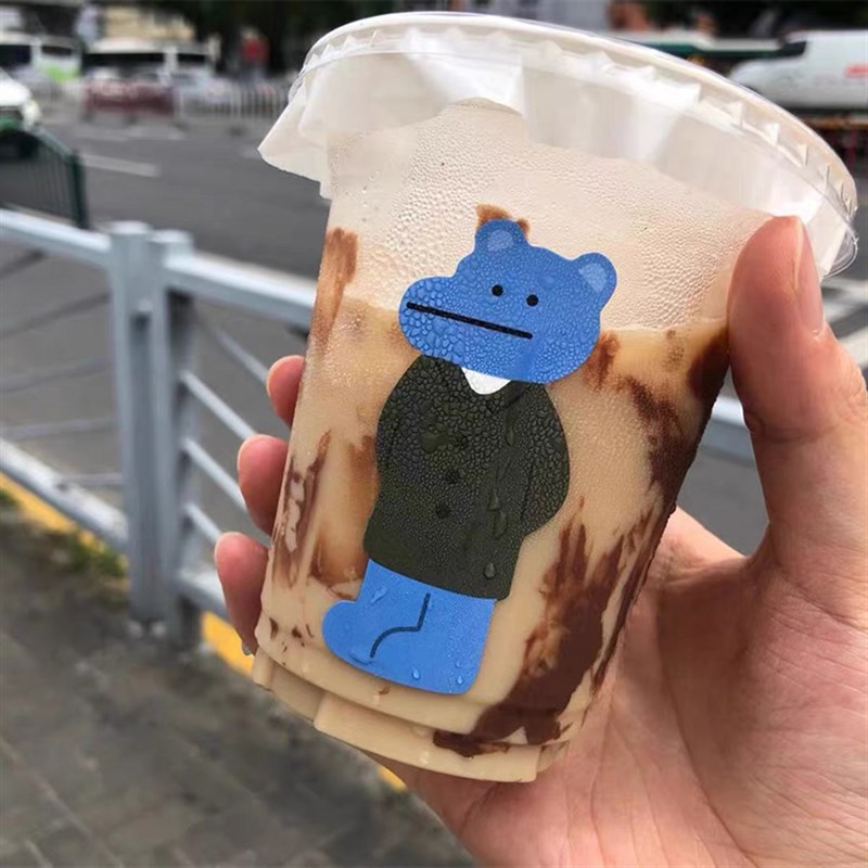 网红一次性咖啡杯奶茶杯透明塑料杯冷饮打包杯柠檬茶商用外卖杯子