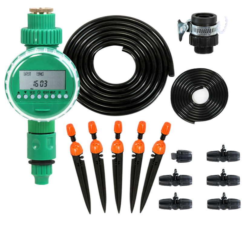 家用8/12两用微喷头滴灌微喷雾化农用浇水浇灌喷淋降温自动浇花器