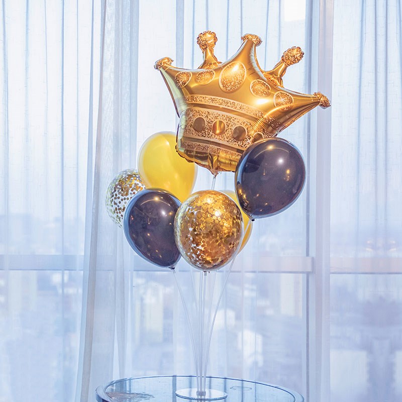 金色桌飘气球支架立柱珠宝店幼儿园儿童宝宝周岁生日装饰场景布置