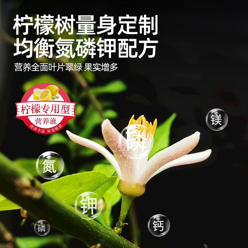 柠檬树肥料专用肥营养液青柠檬盆栽植物果树树苗养花复合有机花肥