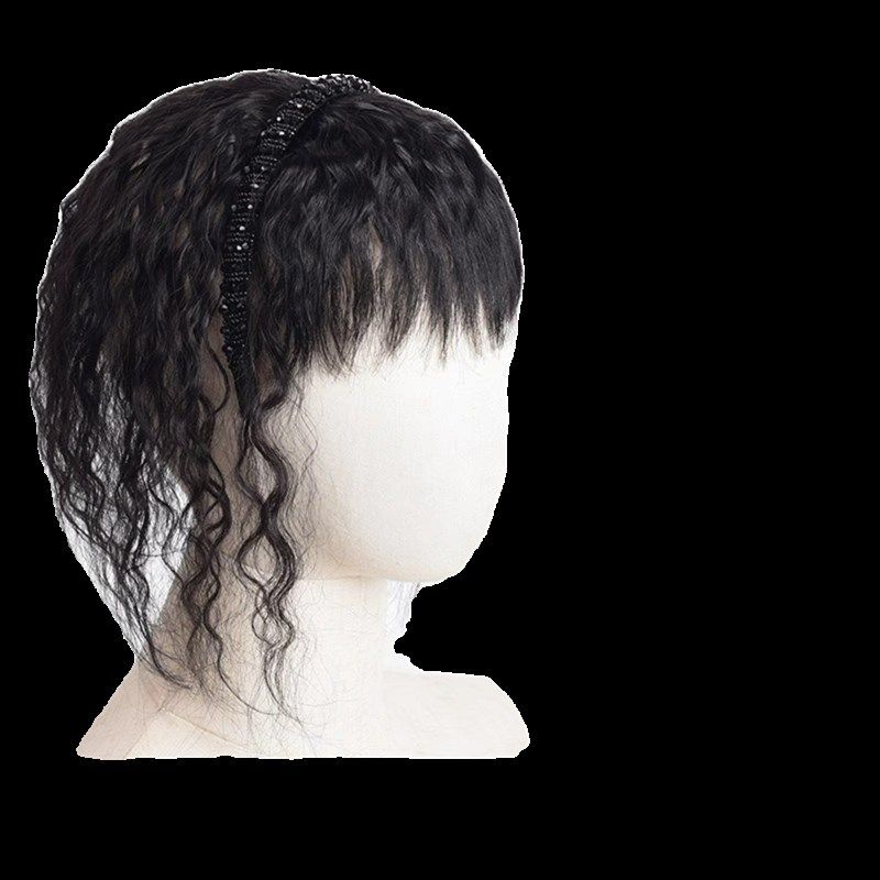 中老年人发缝遮盖白发假发女水钻发箍刘海头顶补发贴片真发烫卷发,美发护发/假发,刘海片,淘宝优惠券,粉丝福利购,淘宝优惠卷