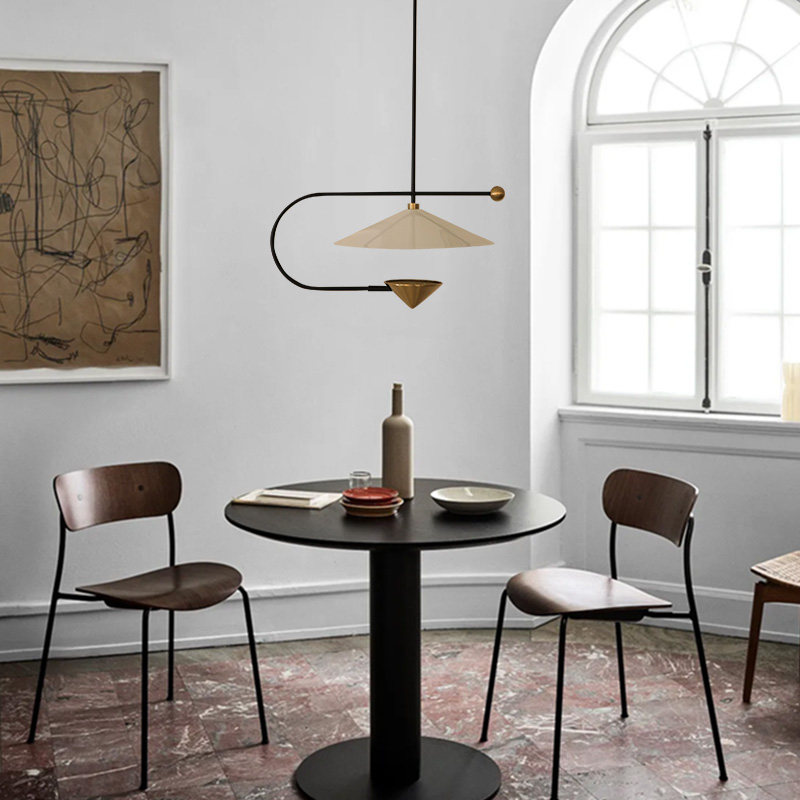 法式帽子餐吊灯北欧奶油原木中古风餐厅吧台轻奢别墅设计师吊灯,家装灯饰光源,餐厅吊灯,淘宝优惠券,粉丝福利购,淘宝优惠卷