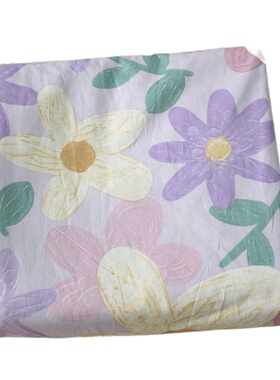 超好看紫色四件套纯棉全棉少女心学生宿舍三件套床单被套床上定做