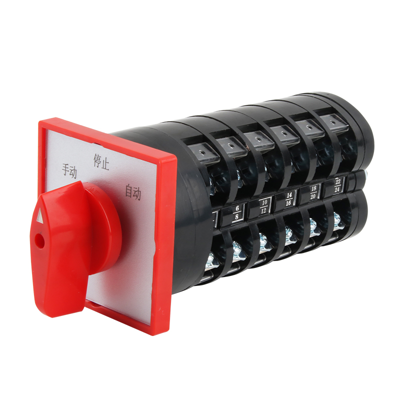 万能转换开关LW5-16/6三档六线双电源切换电机手自动双速控制选择