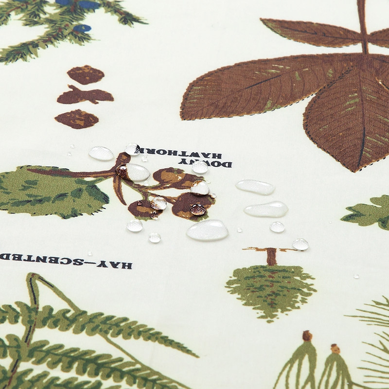 中式浴帘田园风涤纶加厚防水防霉防水布卫生间浴室隔断帘窗帘门帘