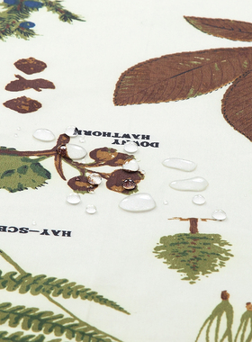 中式浴帘田园风涤纶加厚防水防霉防水布卫生间浴室隔断帘窗帘门帘