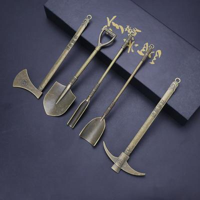 15cm铲挖土铲子镐子斧头金属模型洛周边阳工具套装亲子互动玩具