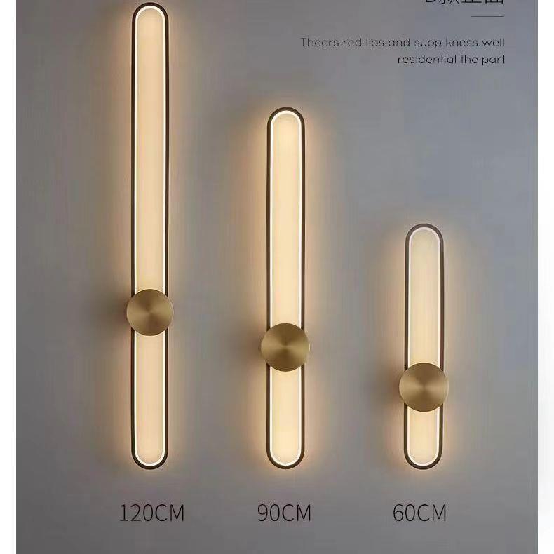 202年现代简约格栅长条客厅4过道背景墙壁灯新款极简卧室床头壁灯