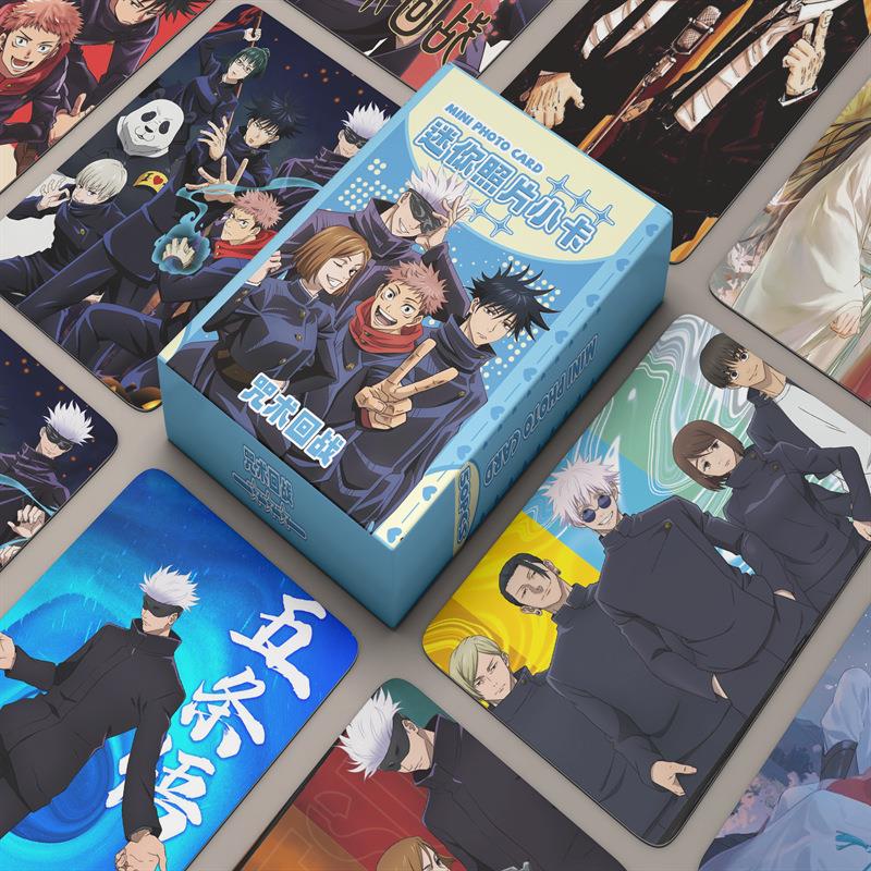 咒术肥战镭射迷你小卡片0张周边ins小卡拍立得LOMO5卡明信片照片