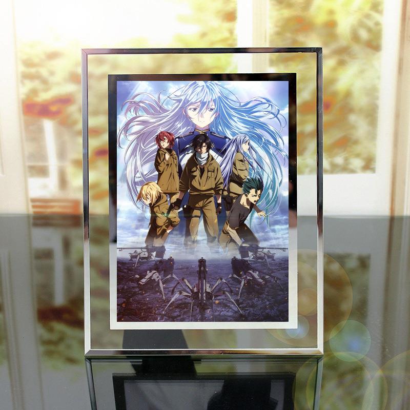 璃86-不存在的战区水晶相框 含6寸照片 纸盒包装 动漫周边玻画框