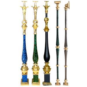 奇步轻奢铝镁合金立柱扶手高端别墅家用电镀转印工艺久用不变色