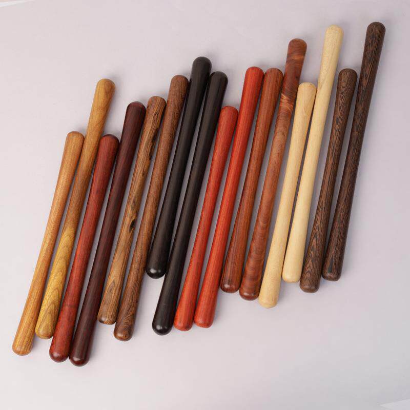 檀木筋骨棒擀筋棍开背养生刮痧棒按摩全身敲打棒疏通经络实木无漆